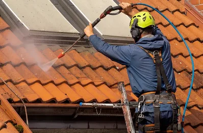 Démoussage et hydrofuge de toiture à Crouzilles